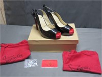 Christian Louboutin High Heel Black Shoes Size 41