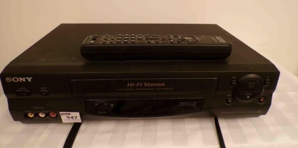 Sony VHS Player w/remote