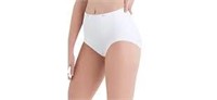 8pk Sz 9 White Women's Hanes Briefs A6