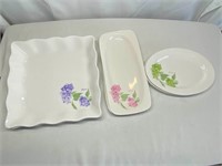 Floral Dishes - Square/Oval/Rectangle