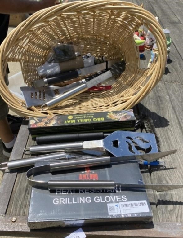 Basket Full of Grill Tools