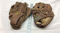 C2) TWO BALL GLOVES-GET OUT AND PLAY!