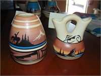 2 signed SW native pottery pieces