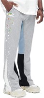 GINGTTO Mens Sweatpants with Pockets Grey Size: M
