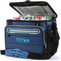 Titan Portable Fridge  40 Cans + Ice  Blue