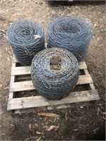 pallet of barbed wire