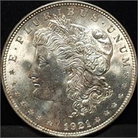 1921 Morgan Silver Dollar Gem BU