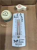 Beatles Thermometer, Whistle, & Yo Yo