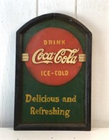 24x16 Wood coca-Cola sign