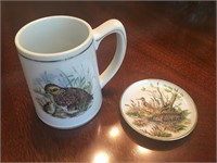 Bobwhite Quail Mug and Woodcock Collector Plate