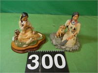 2 Indian Figurines