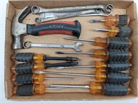 Screwdrivers, Combination Wrenches, Husky Hammer