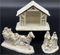 Lenox Mistletoe Park Horse & Sleigh & Nativity