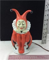 Vintage Germany Porcelain Jester Lamp