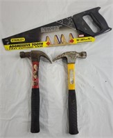 Two hammers and Stanley saw