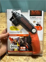 Black & Decker light driver pivot screwdriver