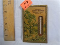 Fairview Hatchery Cardboard Thermometer  6"x4"