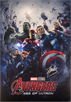 Marvel Avengers Mini Poster Stan Lee Autograph