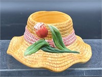 Yankee Candle Tea Light Holder Straw Hat Tulip