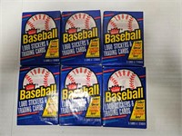 1988 Fleer Baseball 6 Packs of Baseball Cards