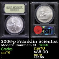 2006-p Franklin Scientist Modern Commem Dollar $1