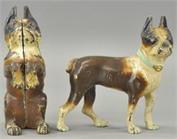 PAIR OF STANDING & BEGGING BOSTON TERRIOR DOORSTOP