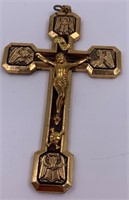 Crucifix, front side depicts 4 Evangelists, backsi