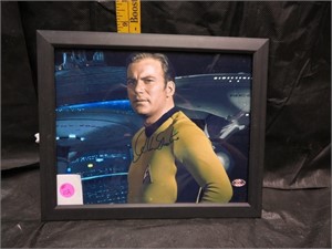 William Shatner as James T Kirk Signed Framed