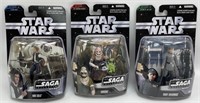 (3) 2006 Star Wars Saga Collection Action Figure