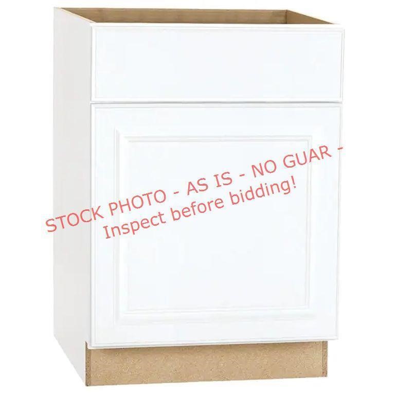 Hampton Bay Base Cabinet, White, 24x24x34.5in