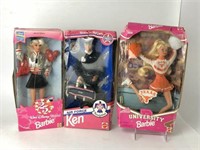 Collectible Barbie Dolls-Lot of 3