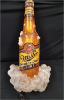 Miller Light Genuine Draft Bar Light, 3 ft tall x