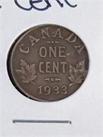 1933 Canada King George V 1 Cent