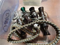 Assorted Game Calls on Paracord