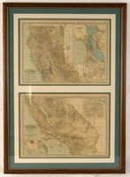 Antique Map of California ca. 1897
