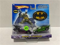 Hot wheels Batman versus the Riddler diecast car