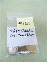 Misc Canadian Coins etc. (some silver)