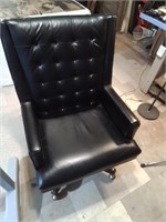 Nice dark leather office chair