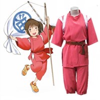 WOTOGOLD 3PCS Anime "Ogino Chihiro" Cosplay Costue