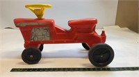 Vintage Empire Blow Mold Plastic Orange Tractor