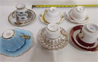 ASSORTED CUPS & SAUCERS