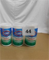3 CLOROX FRESH SCENT DISINFECTING WIPES 75 CT