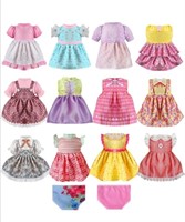 New Doll Clothes and Accessories - 12 Sets Girl