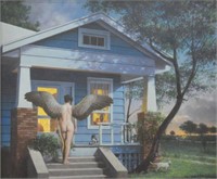 SAM YEATES (TX, B.1951) EVENING AT THE BLUE HOUSE