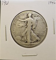 1946 90% Silver Walking Liberty Half Dollar
