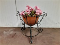 Plant Stand and Terracotta Pot