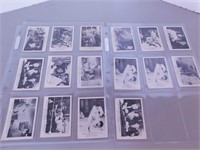 Lot 16 cartes Série 1966 'The Saint' Simon Templar