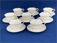 Columbia Old Ivory China, (8) Cup and Saucer