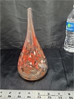 Art Glass Tear Drop Bud Vase