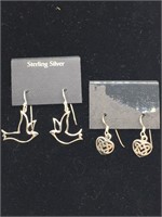 Sterling Earrings 2 sets